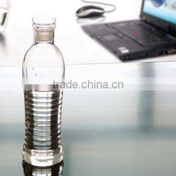 hot sale new design travel pyrex glass water bottle