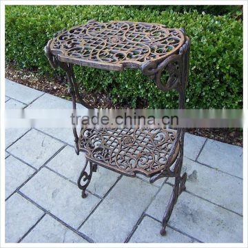 2 Level Plant Stand in Antique Bronze