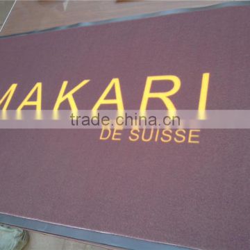 pvc logo mat floor mat door mat from china