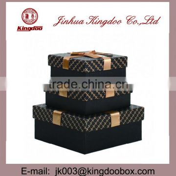 Jinhua Supplier Handmade Rectangular Empty Professional Paper Gift Box With Ribbon Set