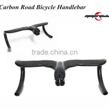 Carbon Bike Handlebar 3K Glossy Finishing 420 mm * 90/100/110 Road Bike Handlebar 700C Road Handle Bar