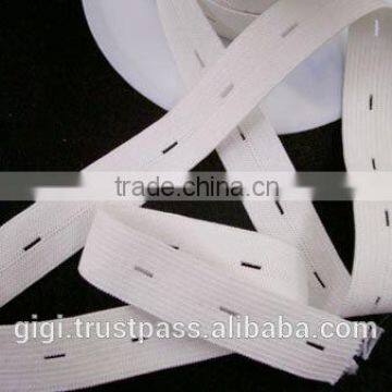 Buttonhole knitted elastic / Button Hole Elastic