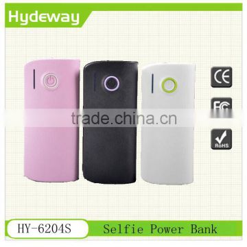 2015 new design product power bank with bluetooth remote control selfie timer
