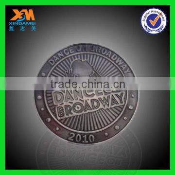 hot sale customized cheap die casting bronze coin(xdm-c503)