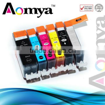 Aomya high qauality pgi-220 cli-221 compatiable ink cartridge for canon ip4600 inkjet printer