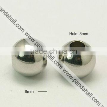 Stainless Steel Beads, Round(STAS-G011-3)