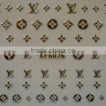 20 Designs Golden&Silver Nail Art Water Decal Sticker Transfer Stickers (XF6021-6040)HN1808