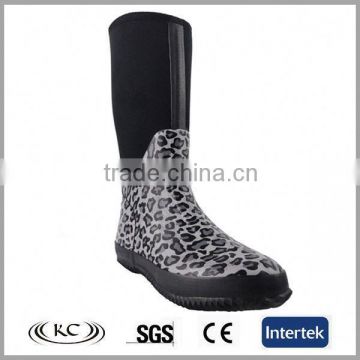trendy europe leopard print overshoes fashion