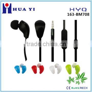simple design super sound and deep bass earbud with mic for PC/mobile