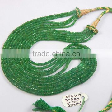 Emerald Gemstone Beads Necklace Precious gift necklace