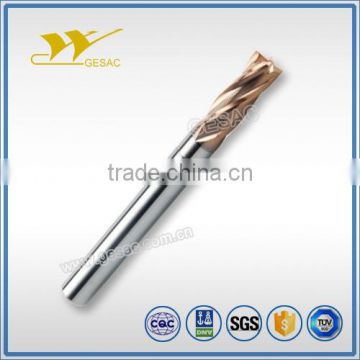 4 Flute with Long Shank Length Square Solid Carbide End Mills for Hardened Steel Milling