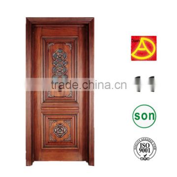 Reminiscence style study-room solid wood Door with surface finished W-062