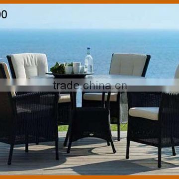 Wicker Dining Set Restaurant Table Chair Furniture