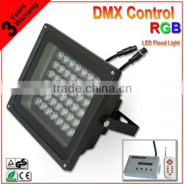 Bridgelux 30 Watt DMX LED Outdoor Flood Light 12V Green