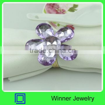 Handmade Plastic napkin ring Flower Napkin Ring