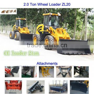 2016 new design CE construction machine ZL20 wheel loader