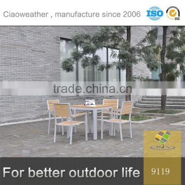 furniture outdoor wood dining table set for restaurant