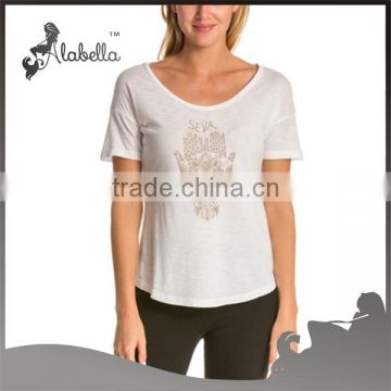 Wholesale100% Cotton Women High Quality T-shirt