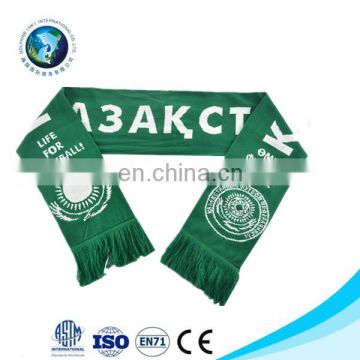 2016 Hot Sell Sports Scarf Kintted Acrylic Football Team scarf