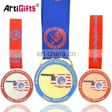 Usa Oklahoma Custom Metal Karate Medal Trophies Awards