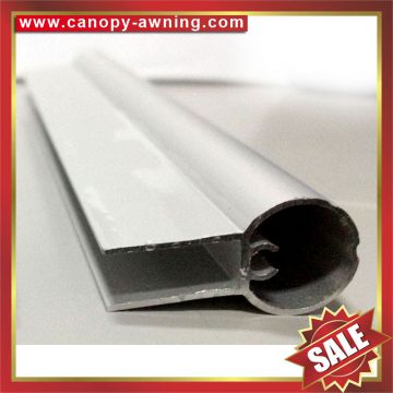 Aluminum aluminium alu profile connector bar for diy pc polycarbonate awning canopy for sale