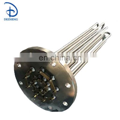 Industrial Heating Tube Element Flange Immersion Oil Heaters