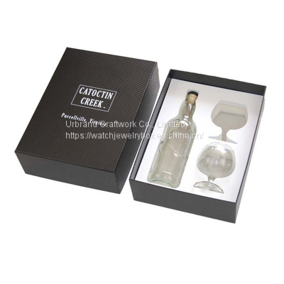 Wine Bottle Box With Custom Logo Customize Creative Rigid Cardboard Box High-grade Gift Packaging Box