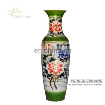 Extra Large Peony Chinese Ceramic 50'' &55'' Vase