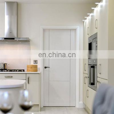 Standard commercial white house flush door design interior swinging kitchen bedroom wood doors