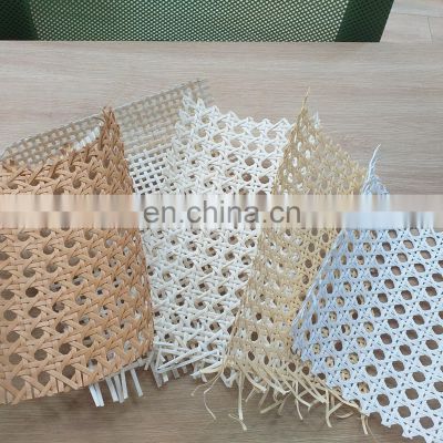Wholesale rattan webbing with High Quality Mesh Rattan Cane Webbing Roll Woven Bleached Rattan Webbing Cane for chair table