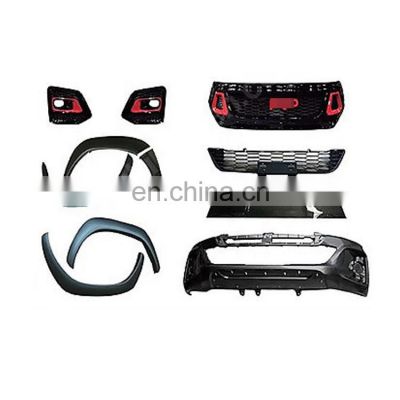 For Hilux Revo 2016-2019 TRD Style Full Facelift Kit Front Bumper Fender Flare Upgrade To Rocco