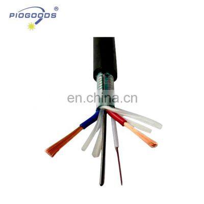 industrial OPLC Hybrid fiber optic cable with copper power wires 1km price 1-24 cores