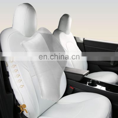 Full Sets Leather Car Seat Covers Automotive Car Seat Cushion Cover For Tesla Model 3 Y 2017-2021