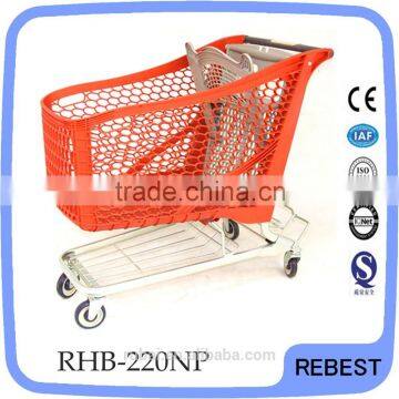Personal Plastic Shopping Trolley with Seat