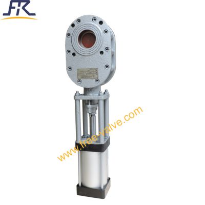 Pneumatic  Twin Disc Tungsten carbide seat balance Gate Valve For Dry Ash