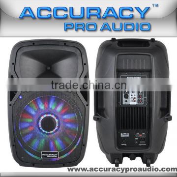 15 Inch Public Address System Active PA Speaker PMW15DHMA-BT-LED