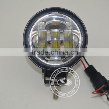 30W Round LED Driving Lights 4 inch round led fog light for harley motorcycle SUV 4WD Off Road