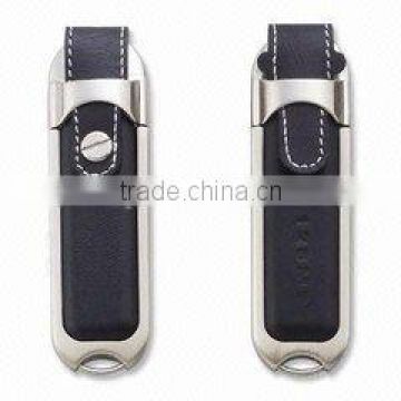 business leather USB Flash Drive with keychain, 2gb USB flash memory bulk 32GB USB flash drive