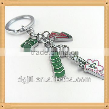 fashion promotional small pendant key chain