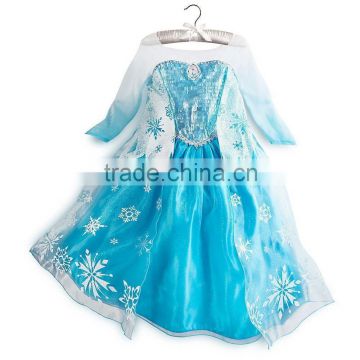 2014 TOP New hot sales cheap price Frozen Elsa Costume girls Princess elsa dress BC197