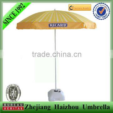 Advertising promotional beach umbrella with high quality frame