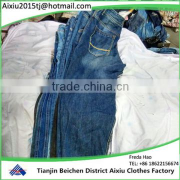 second hand men jean pants clothing in bales/used clothing