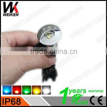 WEIKEN waterproof Aluminum Round Eyelid LED Step Light