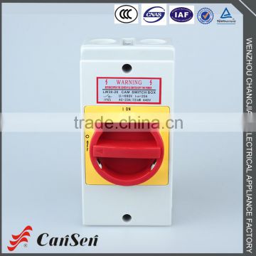 Types of change over switch LW30-20 (ROHS,CE certificate)with protective box