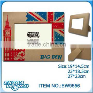 London travel souvenirs brown paper picture photo frame