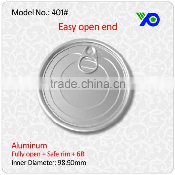 401#(99mm) Fully open easy open end/lid