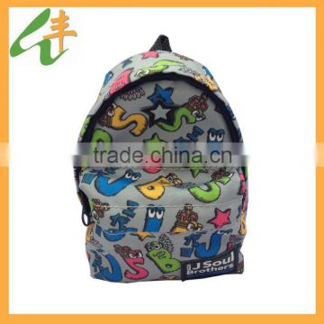 2015 latested design good quality cheap fashion students backpack for school