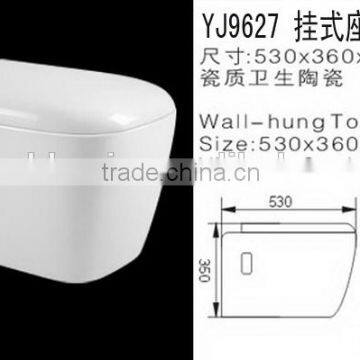 YJ9627 Ceramic Bathroom Save Spaces Wall hung toilet/WC/ Water Closet