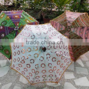 vintage handmade umbrella,embroidered cotton umbrellas, sun parasols