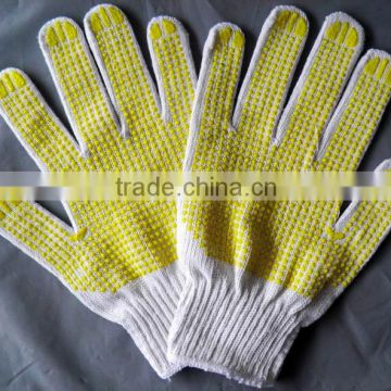 PVC Dots Cotton Gloves / PVC Dot Working Gloves